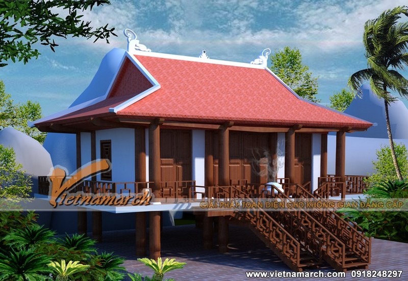 Thiết kế nhà thờ họ Lê tại Khoái Châu tỉnh Hưng Yên 02