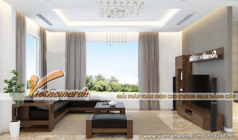 Thiết kế nội thất nhà anh Qúy KBT Hoa Anh Đào Vinhomes River Side 02