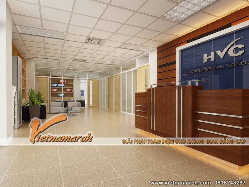 Thiết kế nội thất văn phòng diện tích 720m2 Tầng 3, Vinaconex7 02