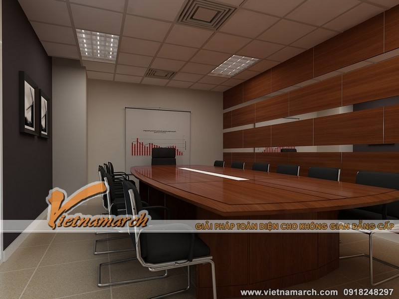 Thiết kế nội thất văn phòng diện tích 720m2 Tầng 3, Vinaconex7 03