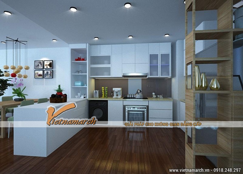 Thiết kế nội thất chung cư căn hộ T4 - 2211 nhà chị Hà.04