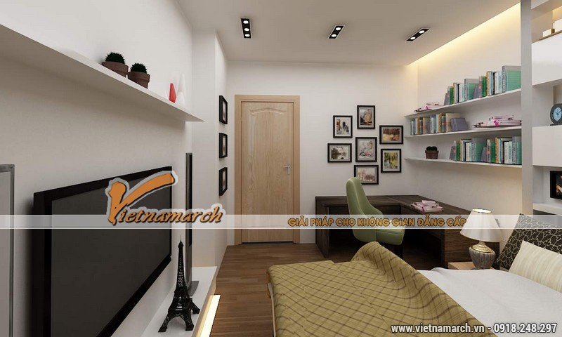 Thiết kế nội thất chung cư căn hộ T4 - 2211 nhà chị Hà.11