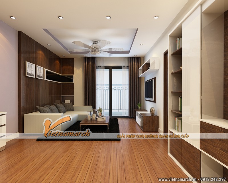 Thiết kế nội thất chung cư Times City căn hộ 98m2 05
