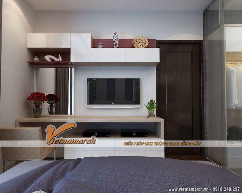 Thiết kế nội thất chung cư Times City căn hộ T2-1518 nhà chi Trang 11