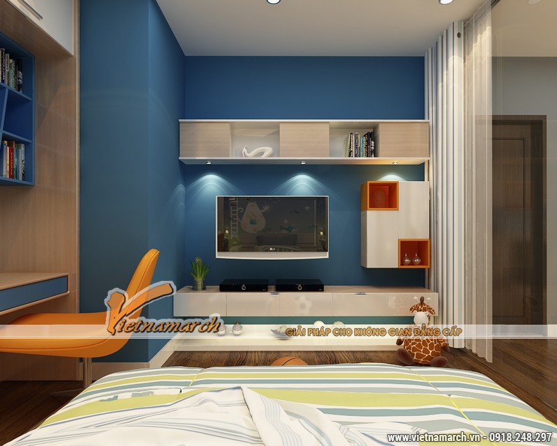 Thiết kế nội thất chung cư Times City căn hộ T2-1518 nhà chi Trang 14