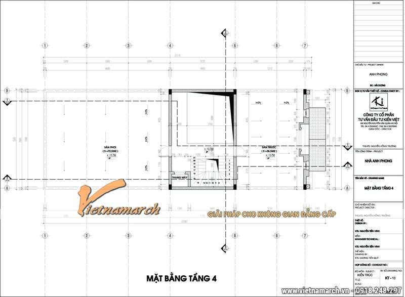 Thiết kế kiến trúc, nội thất nhà phố cho nhà anh Phong - Hải Dương 06