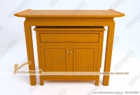Mẫu bàn thờ đứng BTD 18  gỗ sồi chuyên biệt cho nhà chung cư