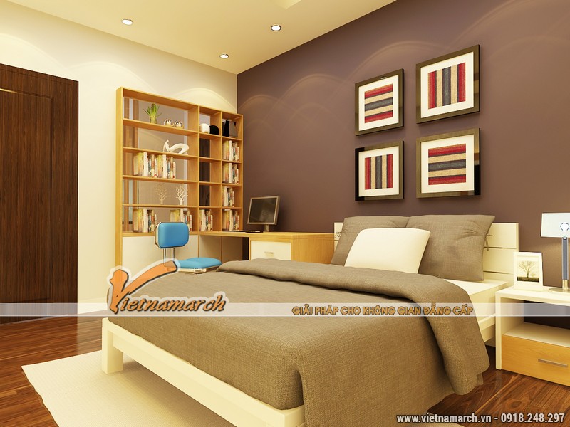 Thiết kế nội thất chung cư Times City căn hộ T2 - 1718 nhà chị Minh 09